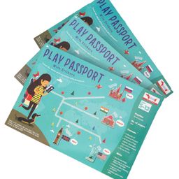 CocoMoco World Geography Combo Pack Return Gifts for Kids Birthday 3 Pieces of Pretend Play Passport Activity Kit with World Map for Kids Pack of 3-image-8