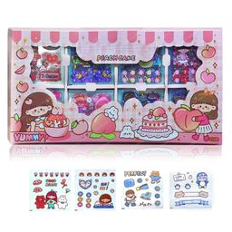 FunBlast Cartoon Theme Kawaii Stickers - 200 Sheets Cute Washi Stickers-image-73