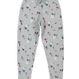 Plum Tree Floral Printed  Jogger Track Pant - Green-image-27