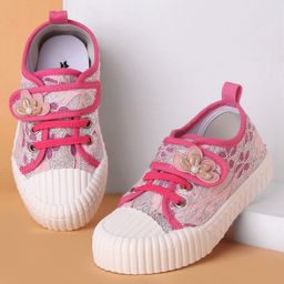 Cute Walk by Babyhug Casual Shoes Floral Applique - Pink-picture-41