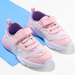 Cute Walk by Babyhug Sneaker Shoes with Velcro Closure - Pink-image-11