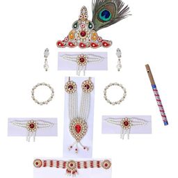 RAJ FANCY DRESSES Janmashtami Theme Krishna Costume Set - Off White-image-8