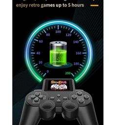 TMG Handheld Game Video Game 8-bit 520 in 1 Classic Retro Games Handheld Gamepad Game Console - 2.5 inch Screen Rechargeable AV TV Out(Black) image 2