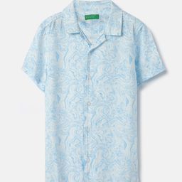 United Colors of Benetton Boys Cuban Collar Dyed Casual Shirt-image-77