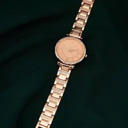 SZN Women Dial & Reset Time Analogue Watch Glory CopperSZN-85