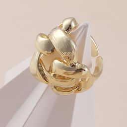 SOHI Gold Plated Adjustable Finger Ring-image-22