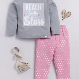 Moms Love Girls Printed Sweatshirt With Trousers-image-65