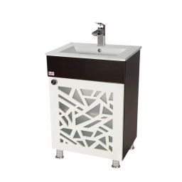 DAZZLE 610x470x830 mm PU Finish Floor Based Vanities White Gloss, P-3160-Z-image-88
