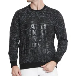 Duke Black Regular Fit Printed Sweatshirt-28