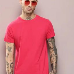 Dillinger Pink Cotton Regular Fit T-Shirt-picture-45