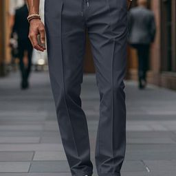 StyleCast x Revolte Men Mid Rise Easy Wash Regular Fit Pleated Trousers-picture-8