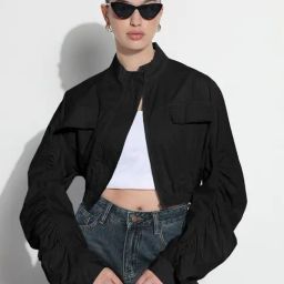 SHOWOFFFF Black Solid Jacket-image-15