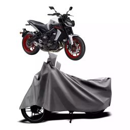 Auto Pearl Two Wheeler Cover with Bag for Yamaha MT 9, Silver-image-46