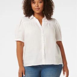 Forever New Lauren Curve Linen Shirt-image-99