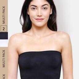 NOIRA Pack Of 2 Half Coverage Lightly Padded All Day Comfort Cotton Bandeau Bra-4