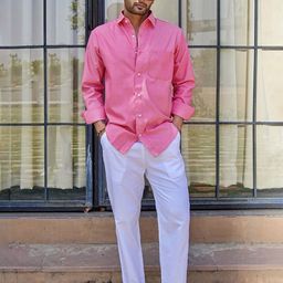 JOHN ELLIES Standard Spread Collar Formal Shirt-image-91