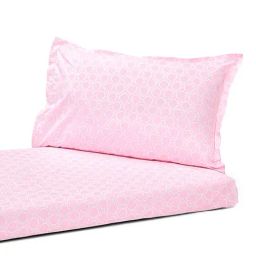 Nigh Nigh Leaf Jaal Pink Cotton 300 TC Kids Bed Linen Set-image-3