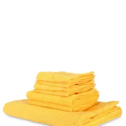 Bianca D'ross Yellow Cotton 380 GSM Bath Linen Set-14