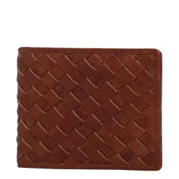Aditi Wasan Tan Casual Leather Bi-Fold Wallet for Men-image-12