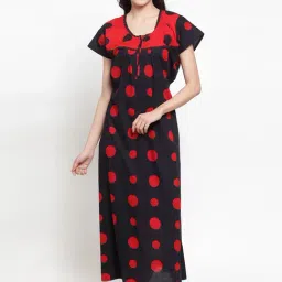 Secret Wish Black Polka Dot Nighty-image-44