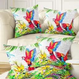 Bianca Red & Green Digitally Printed Cushion Cover - Set Of 5-4