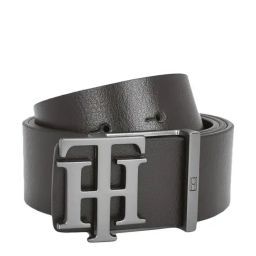 Tommy Hilfiger Saturn Brown Leather Reversible Belt for Men-image-57
