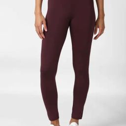 Forever 21 Maroon Regular Fit Leggings-image-86