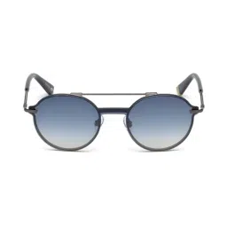 WEB EYEWEAR Grey Oval Sunglasses Designed in Italy-45