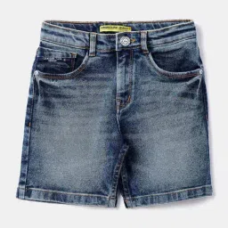 Crimsoune Club Boys Blue Slim Fit Shorts-picture-25
