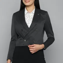 Allen Solly Grey Regular Fit Formal Blazer-image-39