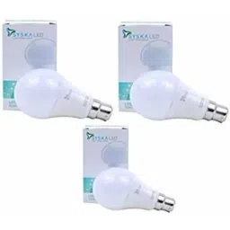 Syska Standard B22 LED Bulb 18W Pack of 3 - (White)-image-4