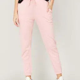 Fame Forever by Lifestyle Pink Cotton Track Pants-picture-4
