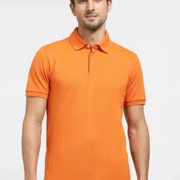 SELECTED HOMME Orange Slim Fit Polo T-Shirt-image-93