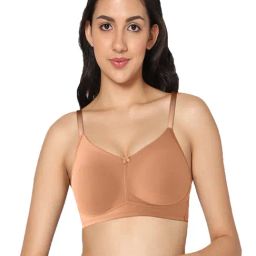 IN CARE Beige Non-Wired Full Coverage T-Shirt Bra-image-23