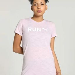 Puma Lilac Printed Sports T-Shirt-18
