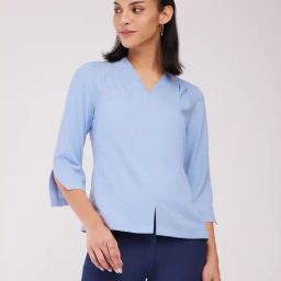 Fablestreet Blue Relaxed Fit Top-image-17