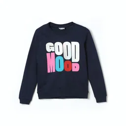 Fame Forever by Lifestyle Girls Typography Printed Pure Cotton Sweatshirt-picture-5