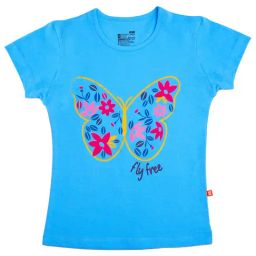 Bodycare Kids Blue Printed T-Shirt-image-78