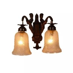 ELIANTE Wall Light Antique Brass Portable AC Indoor Flush Mount For Kitchen, Bedroom, Living Room, Home Office-image-98