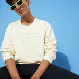 Difference of Opinion Cream Loose Fit Printed Sweatshirt-image-50