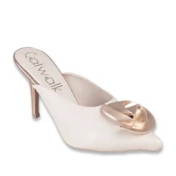 Catwalk Women's Rustic Hot Chic Beige Mule Shoes-image-38