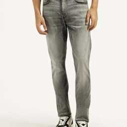 Levi's 512 Grey Cotton Slim Fit Jeans-image-30