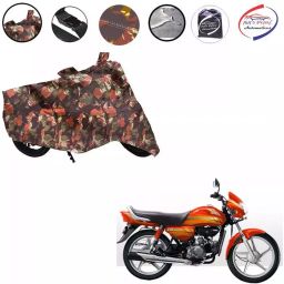 Auto Pearl Waterproof Two Wheeler Cover For Hero CD Dawn (Multicolor)-31