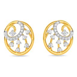 Kisna Diamond & Gold Jewellery 14k (585) Gold Nuala Earring-picture-46
