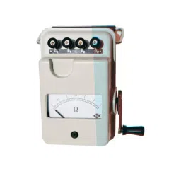 Rishabh Det 10 500V Handdriven Analog Earth Insulation Tester -1.8Kg image 1