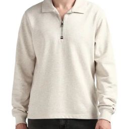 Tommy Hilfiger Beige Cotton Regular Fit Sweatshirt-image-19