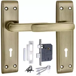 Atom Iron Multicolor Door Handle Lock Set, MH-IR-610-KY-BA-29