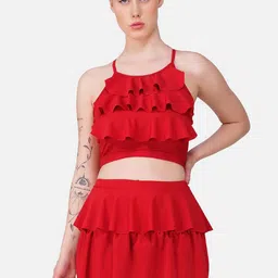 Poftik Padded Ruffle-Detail Two-Piece Swimsuit-picture-45