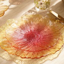 Pure Home and Living Yellow Glass Dessert Plates-image-92