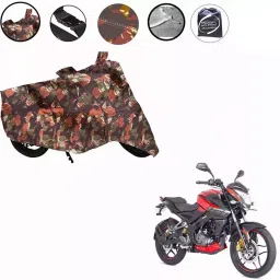 Auto Pearl Polyester Waterproof Two Wheeler Cover for Bajaj Pulsar NS 160,(Jungle Print)-image-61